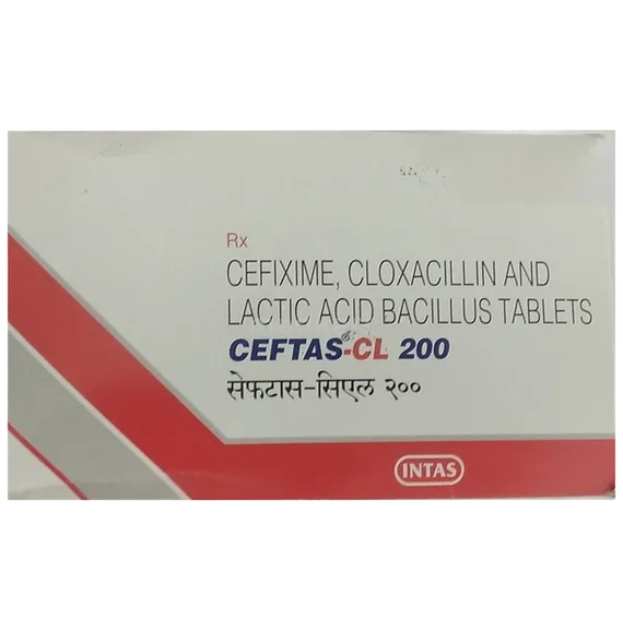 ceftas cl 200mg tablet 10's